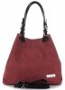 Kožené kabelka shopper bag Vittoria Gotti bordová V90047CH
